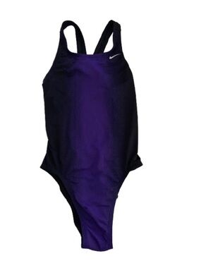 "Nike Swim Women's Fade Sting Fastback One Piece - Size 6 (32) - Purple/Black"